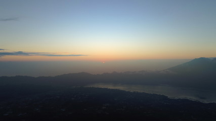 sunset in the mountains