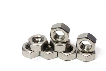 Steel nut for industrial assembly work