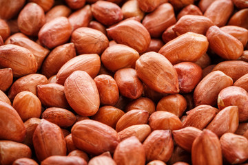 Peanuts, for background or textures. Uncleaned inshell peanuts.