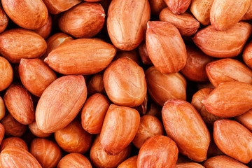 Obraz premium Peanuts, for background or textures. Uncleaned inshell peanuts.