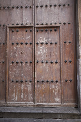 Palermo, Italy - September 05, 2018 : View of Immacolata Concezione al Capo church entrance door