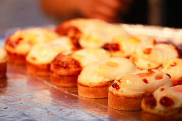 Korea street food , Korean Egg Cake in Seoul Korea