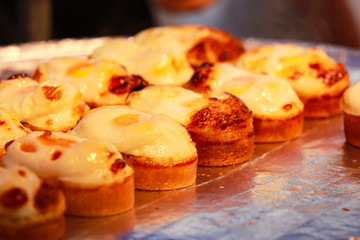 Korea street food , Korean Egg Cake in Seoul Korea