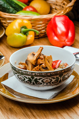 pilaf with wild mushrooms