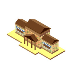 Vector isometric icon  building city infrastructure,