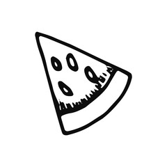 pizza sketch icon. isolated object