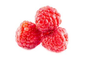 Raspberry isolated on white background - clipping paths