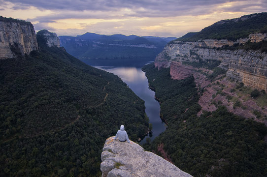 Cliff at Morro de l'Abella, Tavertet (Catalonia)