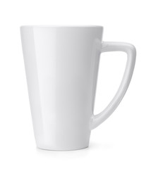 Side view of blank coffee mug