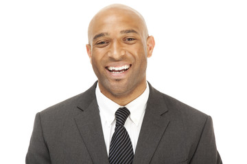 portrait of a businessman isolated on white