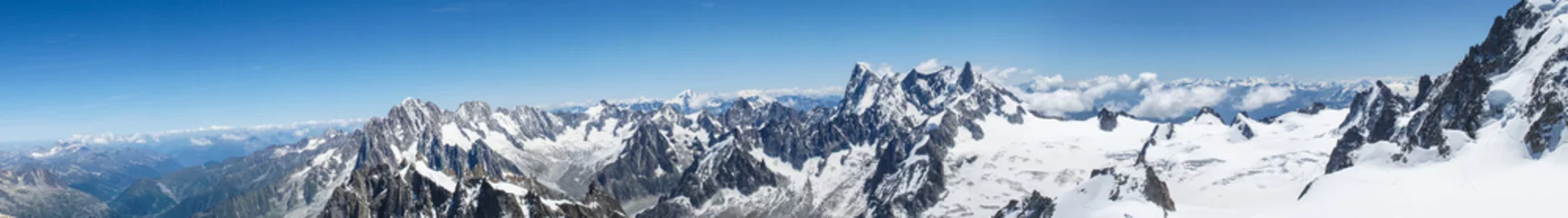 Papier Peint photo Cervin Panorama - vom Mont Blanc aus