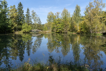 Осень в старинном парке.