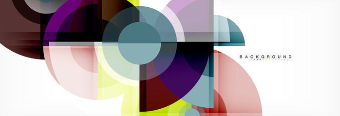 Obraz premium Vector fantastic circle modern geometric background template