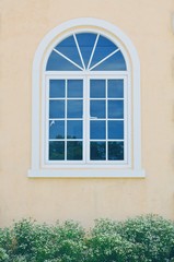 Classic window on the wall