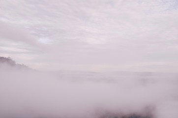 Cloud over the mountain