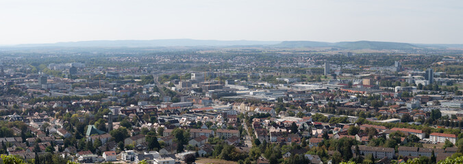 City view from Wartberg winery, Heilbroon Germany