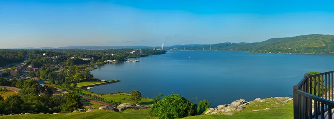 Foto op Plexiglas Rivier Hudson River-panorama bij Peekskill New York