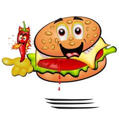 hamburger piccante