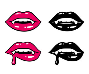 Sexy vampire lips