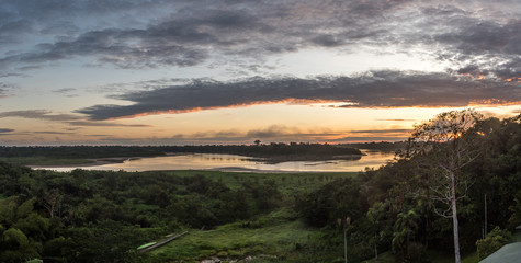 Fototapeta premium Sunset, Amazon