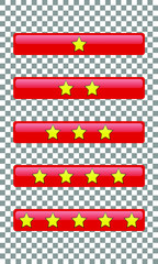 Sterne Button Set Transparent