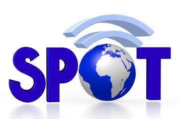 Naklejka premium 3D spot/ Internet concept