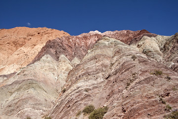 Rock formations, Purnamarca, Northern Argentina