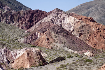 Rock formations, Purnamarca, Northern Argentina