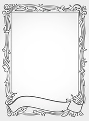 Vintage decorative frame