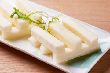 A plate of Chinese yam