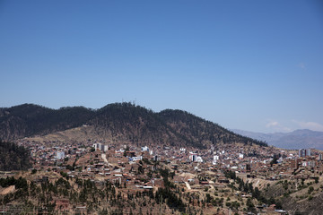 Fototapeta na wymiar Panoramic view over Sucre