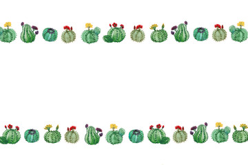 Cacti Bakground With Copy Space