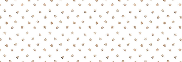 Christmas Pattern With Stars On White Background