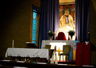 Alter of a catholic chruch