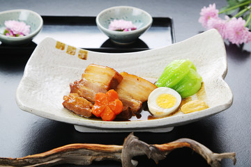 Japanese edo sauce pork belly