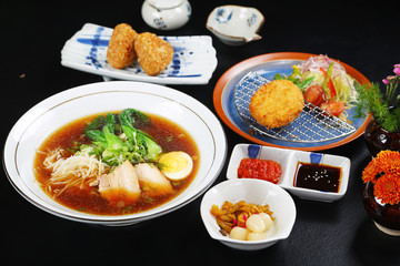 A combination photo of Japanese edo cuisine