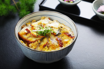 Japanese egg custard meal