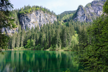 Gr&uuml;ner Tovelsee Wald Naturpark Impressionen Italien Lago di Tovel