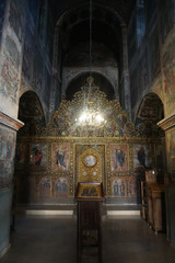 Fototapeta na wymiar Bodbe Monastery Church Iconostasis