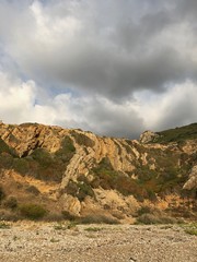 Endless Sea and Mountain Green Blue