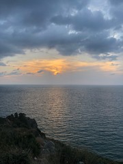 Endless Sea and Mountain Green Blue