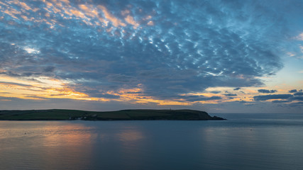 Fototapeta na wymiar Stunning sunset in Cornwall