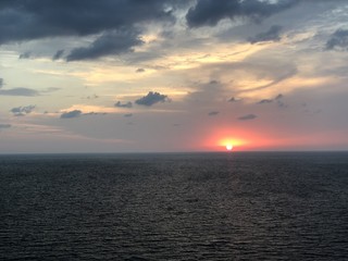 Endless Sea and Mountain Green Blue