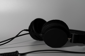 Black headphones from the side