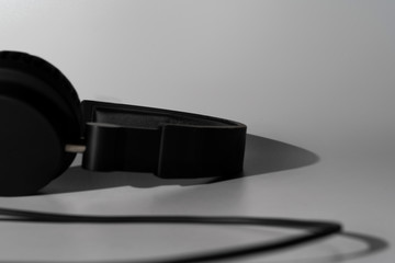 Close up of headphones