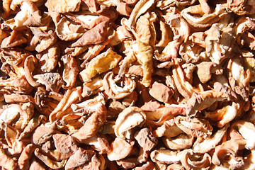 Background Dried Apples. slices of chips fruit plates