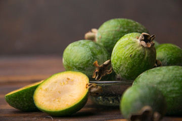 seasonal autumn feijoa came
