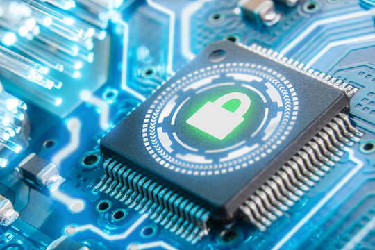 electronic security concept. Data security. VPN