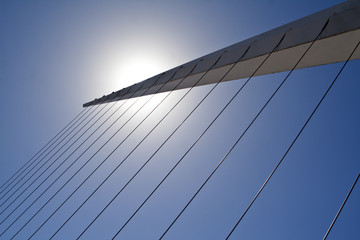 Fototapeta na wymiar Puente de la Mujer, Santiago Calatraba, Buenos Aires, Argentina