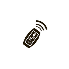 car key signal icon. flat design
